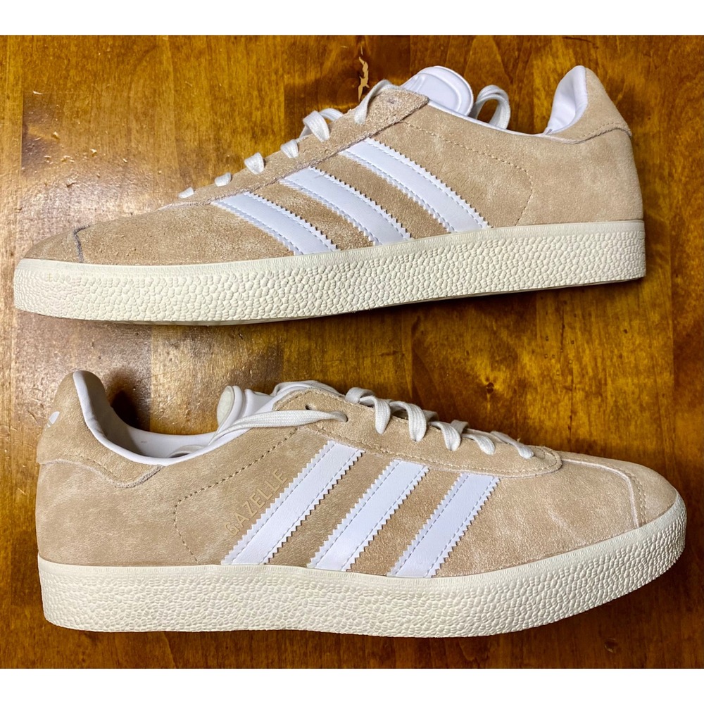 NWOT/B Adidas Gazelle Women Beige Suede Classic Sneakers Shoes Size 7.5 US - Picture 5 of 13